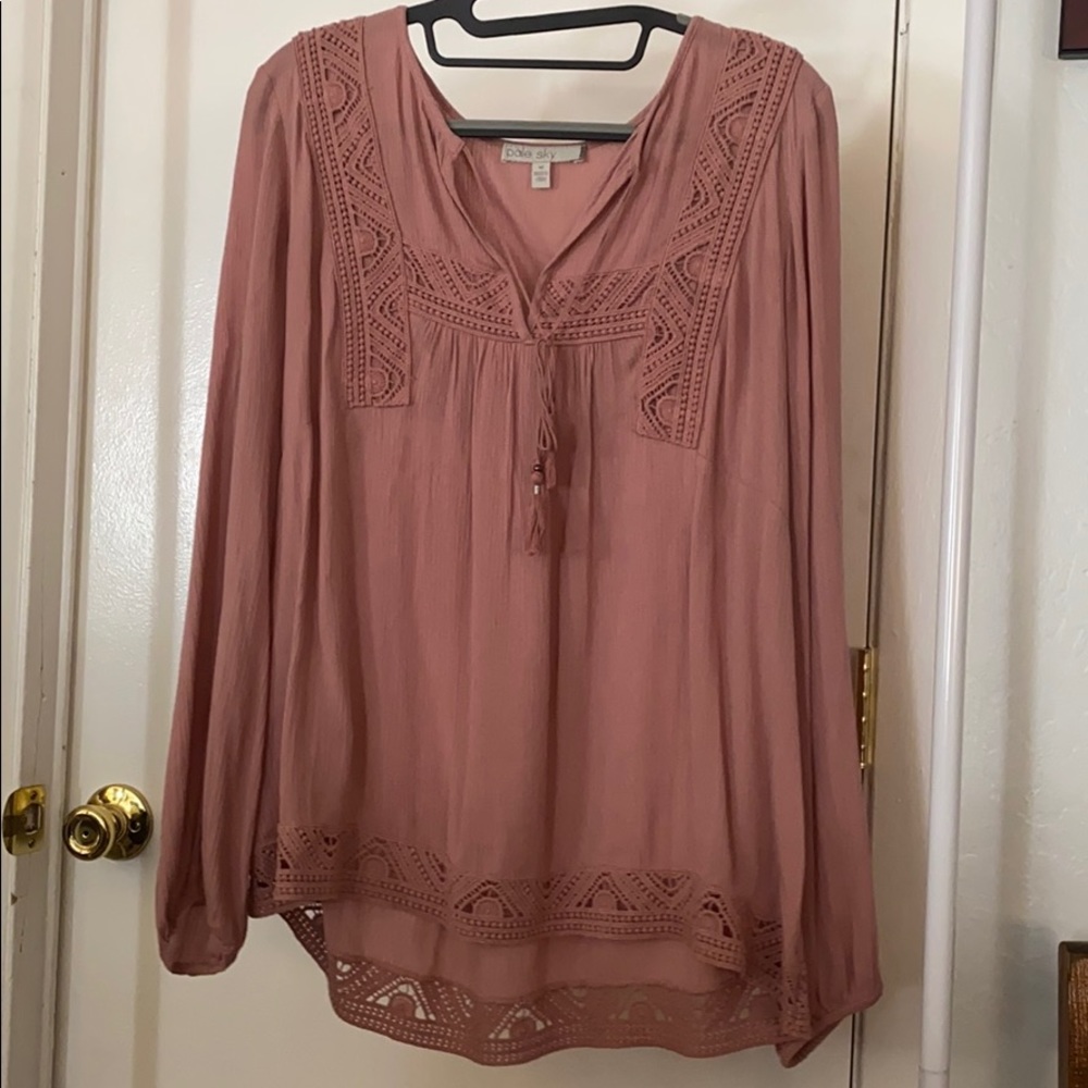 Pale Sky blouse
